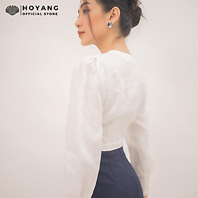 Áo Sơ Mi Croptop Tay Dài Sành Điệu HOYANG AHY04