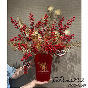 Mua Set Hoa Đào Đông Cắm Sẵn Trưng Tết 2022  Ship Hỏa Tốc TPHCM