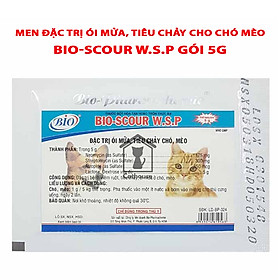 Men Hòa Tan Hoặc Trộn Thức Ăn Đặc Tri Tiêu Chảy Ói Mửa Cho Chó Mèo BIO SCOUR Gói 5g - YonaPetshop - 1 Gói