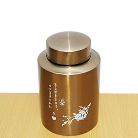 Mua Hộp đựng trà  hũ đựng chè Inox 304 cao cấp chống bám vân tay chống ẩm tuyệt đối 100% HC500