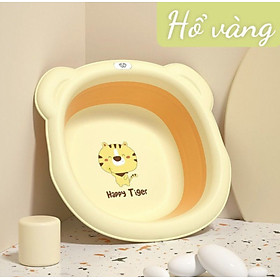 Mua Thau/Chậu gấp gọn đa năng silicon có móc treo hình Hổ Tiger cho bé rửa mặt