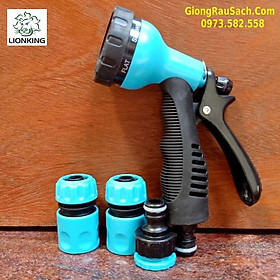 Mua Bộ Vòi Tưới Đa Năng Tưới Rau Cây Cảnh Sân Vườn Rửa Xe Cầm Tay 6 Chức Năng Đầy Đủ Khớp Nối Nhanh Ren Nối 21/27 Tiện Lợi