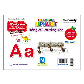 Flashcard Dạy Trẻ Theo Phương Pháp Glenn Doman - Bảng Chữ Cái Tiếng Anh (Dùng Kèm App)