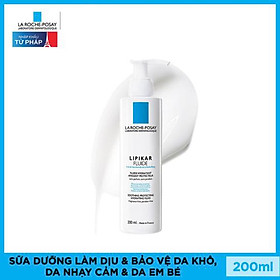 Sữa Dưỡng Da Giúp Làm Dịu Bảo Vệ Và Dưỡng Ẩm Cho Cơ Thể Dành Cho Da Khô Nhạy Cảm Phù Hợp Cho Trẻ Nhỏ & Trẻ Sơ Sinh La Roche Posay Lipikar Fluid 200ml