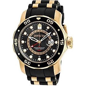 Invicta Men's 6994 Pro Diver Collection GMT Green Dial Black Polyurethane Watch