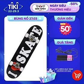 Ván Trượt Đạt Chuẩn Thi Đấu Mặt Nhám Bánh Cao Su 80cm Chính Hãng Đại Nam Sport