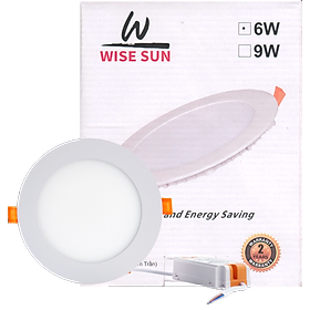 Mua Đèn Âm Trần Tròn  Wise Sun - Công suất 6W ánh sáng trắng 6500K - hàng chính hãng