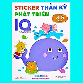 Sticker Thần Kỳ Phát Triển IQ Thông Minh Cho Bé 3-5 Tuổi