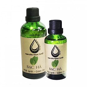 Combo 2 chai tinh dầu bạc hà thư giãn, xoa đuổi côn trùng 100ml và 30ml Ngọc Tuyết