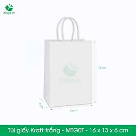 MTG0 MTG0T - 16x13x6 cm - Combo 25 túi giấy Kraft Nhật cao cấp