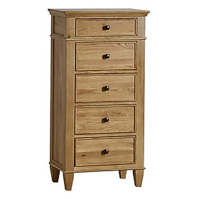 Tủ 5 ngăn kéo Classic gỗ sồi