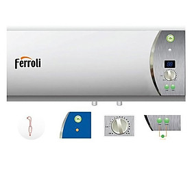 Mua Máy nước nóng gián tiếp Ferroli VERDI AG+30 lít tích hợp ion bạc- màn hình led hiển thị nhiệt độ (2500W)-hàng chính hãng