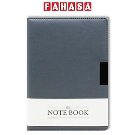 Sổ Bìa Da B5 Có Nút Gài - Kẻ Ngang - 232 Trang 80gsm - Depai 18-94 - Màu Đen