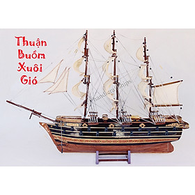 Mô hình thuyền chiến gỗ Napoleon chì (Thân: 60cm)