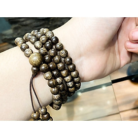 Vòng tay 108 hạt trầm hương thiên nhiên - Phi Long