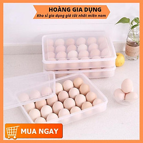 Hộp Đựng Trứng 24 Quả Có Nắp Đậy Nhựa Việt Nhật Khay Bảo Quản Trứng Không Bị Vỡ Bền Đẹp H306
