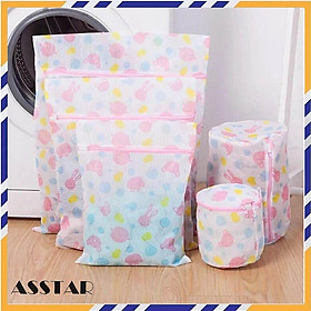 Mua Combo 5 Túi Lưới Giặt Đựng Quần Áo  họa tiết HOA  Đồ Lót Trong Máy Giặt - Hàng Chính Hãng