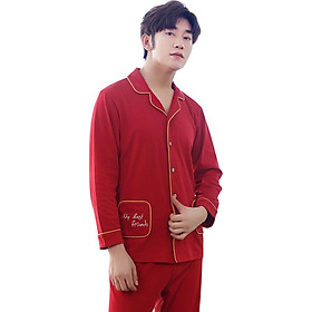 Bộ Quần Áo Ngủ Dài Tay Cho Nam Nanjiren