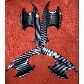 Bộ 4 Ốp Hõm Cửa Dành Cho Xe Ô Tô Santafe 2019 2020 Vân Cacbon