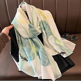 Khăn Choàng Lụa Hàng Châu Cao Cấp Sang Trọng 180x90 cm