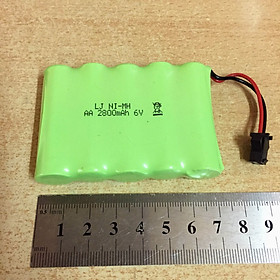 Pin sạc 6V dung lượng 2800mAh jack cắm SM càng cua đen