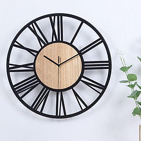 Mua Đồng Hồ Treo Tường Bằng Gỗ Trang Trí Số La Mã Phong Cách Hiện Đại