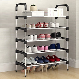 Mua Kệ Để Giầy Dép 5 Tầng - Nhôm Cao Cấp - Màu Đen