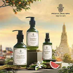 Combo Dầu Gội, Dầu Xả ,Xịt Dưỡng Chiết Xuất Bưởi Tây Phaya Thai dành cho tóc gàu, ngứa, nấm da đầu