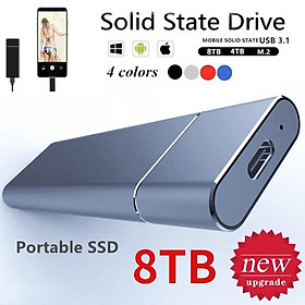 Ổ Cứng Di Động M.2 SSD 2TB 4TB 8TB Cổng USB 3.1 - Đỏ