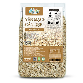 Yến Mạch Cán Dẹp Havafoodies Túi 500g – Oat Flakes