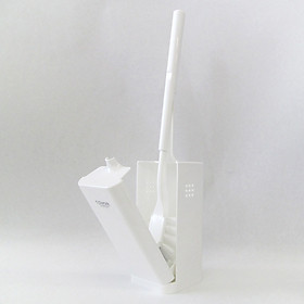 Mua Bộ 3 chổi cọ toilet có hộp đựng thông minh ( màu trắng ) - Hàng Nội Địa Nhật