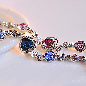 Love Crystal Bracelet Fashion Ocean Heart Bracelet Jewelry Accessories