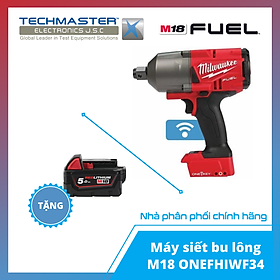 Mua Máy siết bu lông Milwaukee M18 ONEFHIWF34-0X + TẶNG PIN 18V 5.0Ah - M18B5 (Hàng chính hãng Bảo hành 12 tháng)