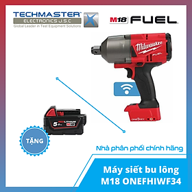 Máy siết bu lông Milwaukee M18 ONEFHIWF34-0X + TẶNG PIN 18V 5.0Ah - M18B5