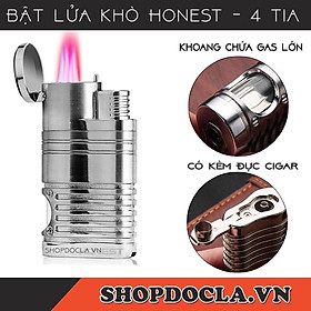 Mua (Video reviw)BẬT LỬA KHÒ HONEST 4 TIA 345-1 CÓ KÈM ĐỤC