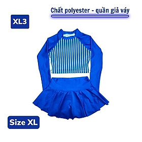 Đồ bơi tay dài cho bé gái kín đáo từ 30-50kg - Áo lững chân váy cạp cao- Kiến Lữa