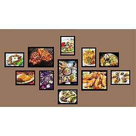 Mua Bộ khung tranh ảnh treo tường thế giới đồ ăn 1 KA194