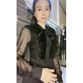 Đầm vintage retro cao cấp kiểu cổ điển Pháp.