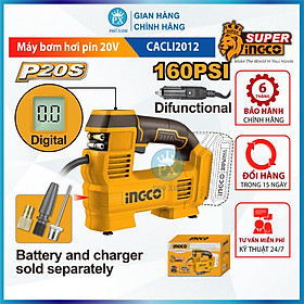Mua Máy bơm hơi pin 20V CACLI2012 chưa bao gồm pin và sạc