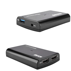 Mua Ezcap 266 hộp Video Game Capture hdmi to usb 3 0 adapter livestream obs hỗ trợ 1080p 60fps ngõ ra video và cổng vào mic Tương Thích Với Các Hệ Thống Windows/Mac/Linux