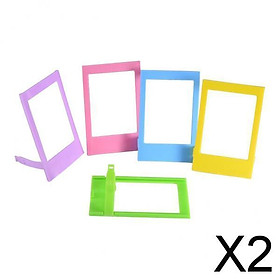 2x5 Colors 3 "plastic Table Top Photo Frame for Fujifilm Instax Mini 9 8 8+ 7s 70