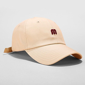 Mũ lưỡi trai, nón kết thêu chữ M phong cách Ulzzang form unisex nam nữ M01