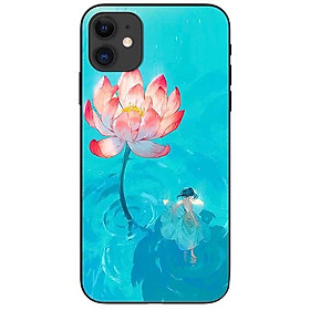 Ốp lưng dành cho Iphone 12 Mini Thiếu Nữ Và Sen