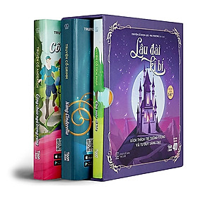 Sách - Combo Boxet 3 Cuốn Hoạt Hình Song Ngữ 4D "Lâu Đài Kỳ Bí": Nàng Cinderella + Chú Mèo Đi Hia + Công Chúa Ngủ Trong Rừng
