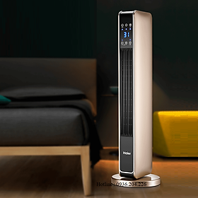 Mua Quạt sưởi cây Haier  máy sưởi điện cao cấp có điều khiển từ xa  nhiều chế độ gió  góc quay 90 độ có kèm Ảnh Thật