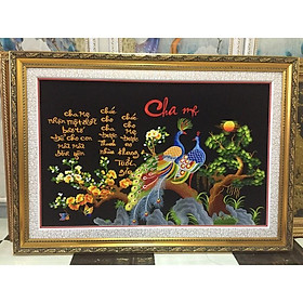 Mua Tranh thêu truyền thống Cha Mẹ