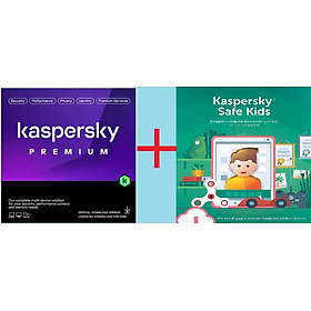Mua Phần mềm Kaspersky Premium Bản Cao Cấp  + Safe kisd 1 Thiết Bị/1 năm - Hàng Chính Hãng