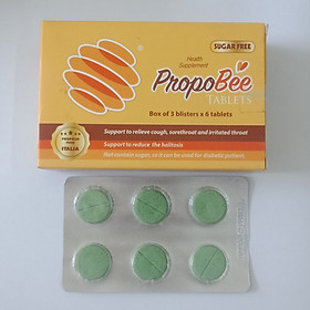 Viên Ngậm PROPOBEE- Giảm Triệu Chứng Viêm Nhiễm Vùng Miệng, Người Bị Hôi Miệng (Hộp 3 vỉ* 6 viên)