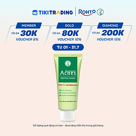 Sữa rửa mặt ngăn ngừa mụn dạng gel Acnes Gentle Wash 100g