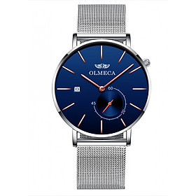 Đồng Hồ Nam Chạy kim rốn Olmeca O90857 Siêu mỏng Dây Thép Mành Cao Cấp